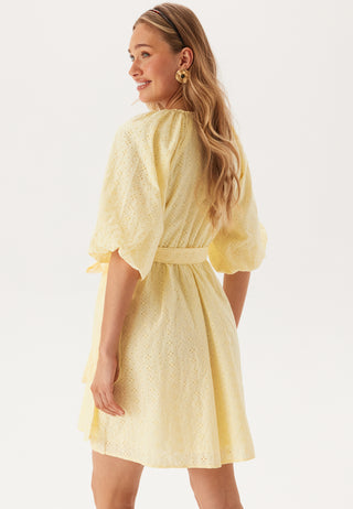 Slfhannah 2/4 Short Wrap Broderi Dress