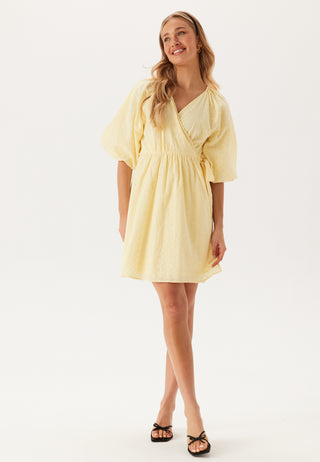 Slfhannah 2/4 Short Wrap Broderi Dress