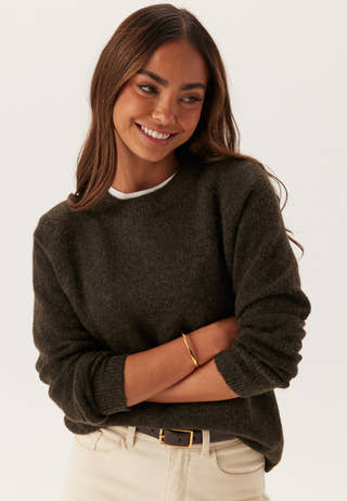 Slflulu LS Knit O-Neck