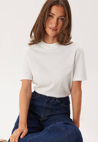 Slfrelax Colwoman Ss Mock Neck