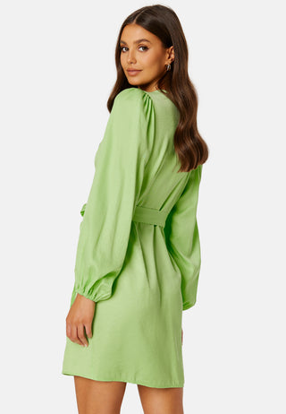 Stine LS Short Wrap Dress