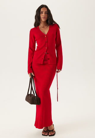 Slfcarly Ls Knit Cardigan