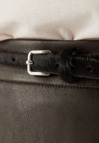 Slfcaroline Slim Cow Belt