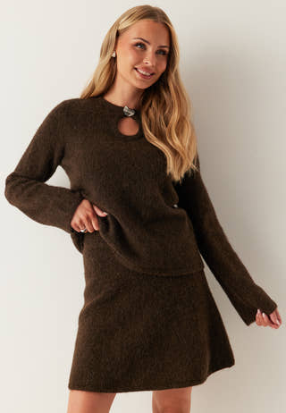 Slflulu Brushed Hw Knit Skirt