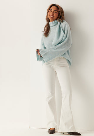 Slflulu Ls Bow Knit
