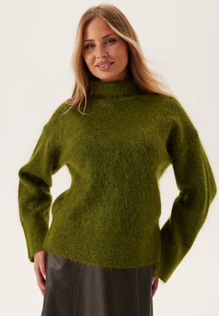 Slfmira Mohair Ls Knit High_x0