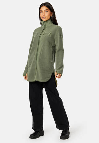 Long Pile Zip Sweat