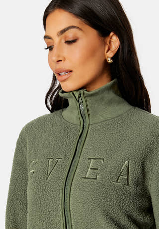 Long Pile Zip Sweat