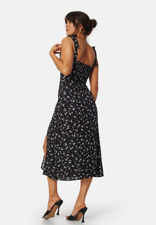 Midi Floral Ruffle Dress