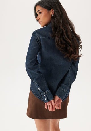 Regular Fit Ls Shirt Dark Blue