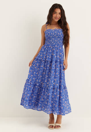 Tjw Aop Chiffon Maxi Dress Ext