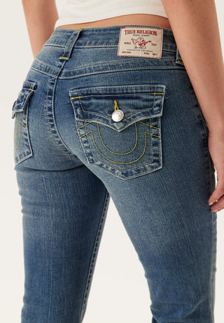 Becca Mid Rise Boot Cut Flap