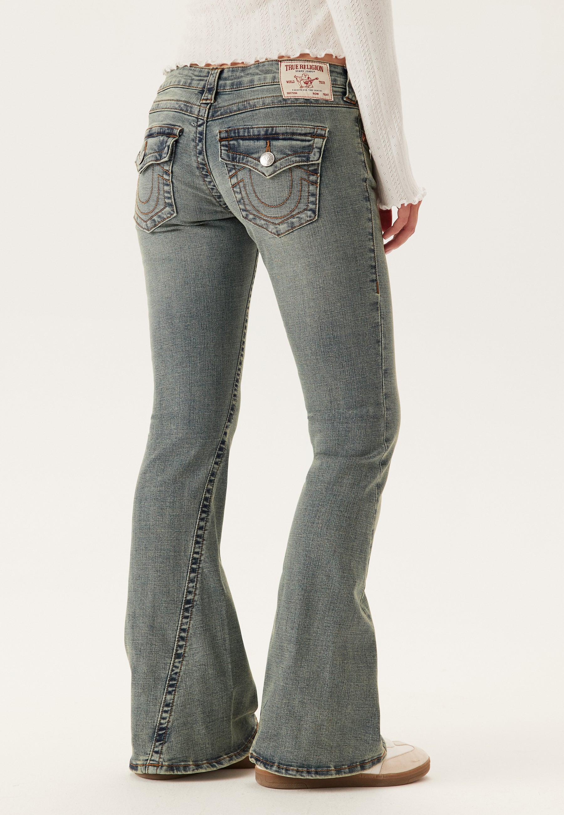 True religion – Joey Low Rise Flare Flap – Bootcut jeans – Blue