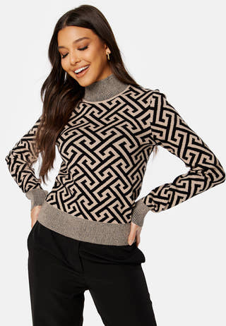 Aria LS High-Neck Blouse