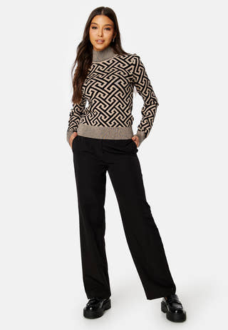 Aria LS High-Neck Blouse