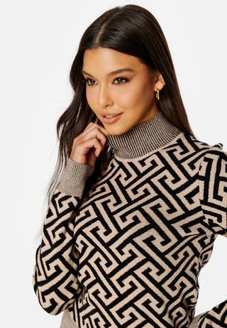Aria LS High-Neck Blouse
