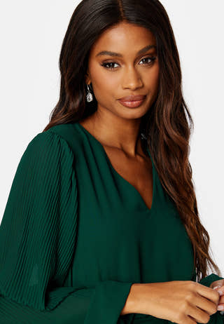 Bailey L/S V-neck Calf Dress
