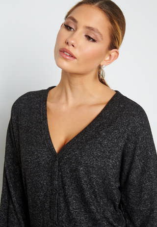 Chill V-Neck Button Cardigan