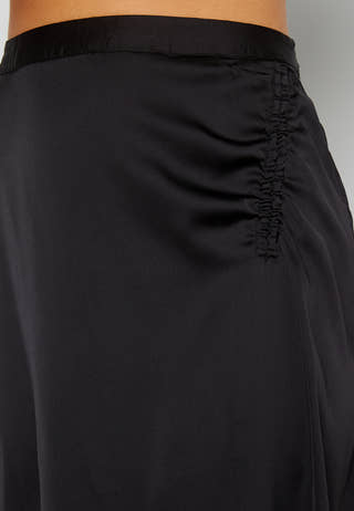 Cristy H/W Rouching Slit Skirt