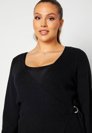 Briahermosa LS Wrap Dress