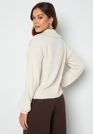 Doffy LS Collar Blouse Ga Boo B-15 Birch Melange