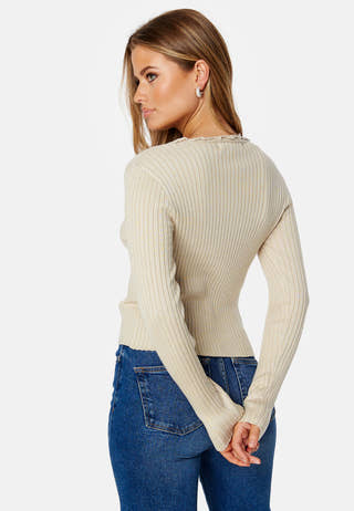 Elly LS Frill Cardigan Core
