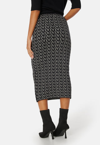 Gold Needle Art 7/8 Pencil Skirt