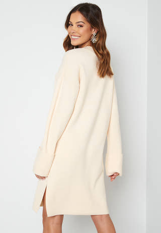 Gold Needle LS Short O-Neck Dress
