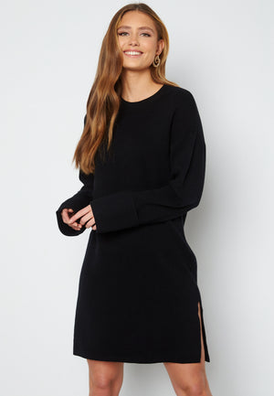 Gold Needle LS Short O-Neck Dress