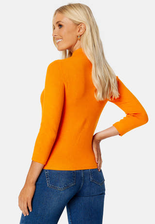 Gold Rib 3/4 FunnelneckBlouse