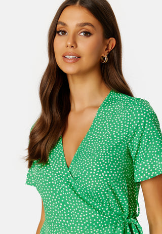 Henna 2/4 Wrap Frill Dress