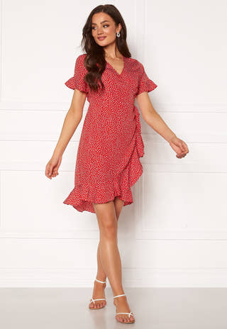 Henna 2/4 Wrap Frill Dress