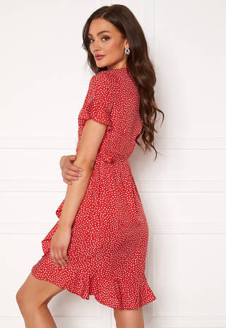 Henna 2/4 Wrap Frill Dress