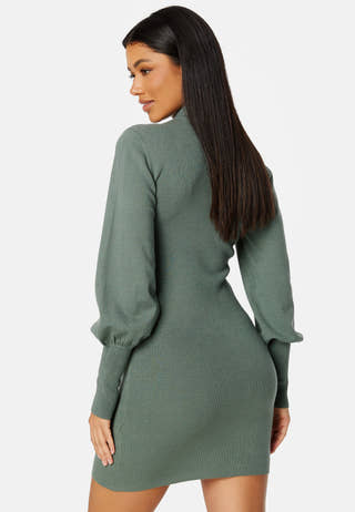 Holly Karispuff LS Highnk Dress