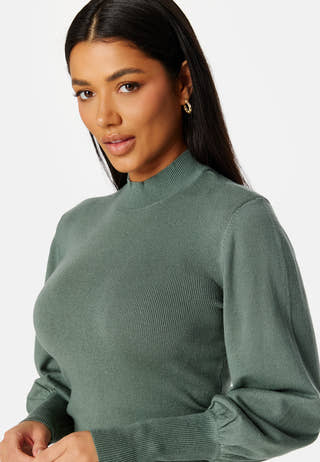 Holly Karispuff LS Highnk Dress