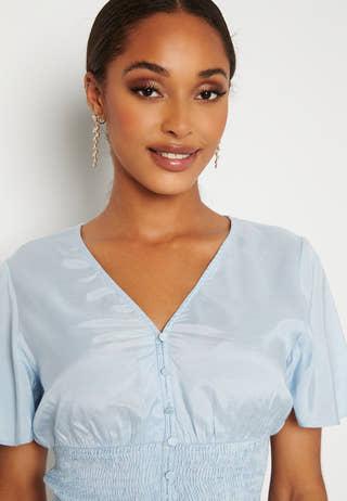 Kamilie 2/4 V-Neck Smock Top