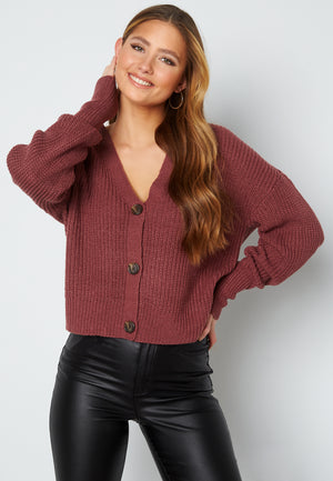 Vmlea LS V-Neck Cuff Cardigan