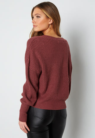 Vmlea LS V-Neck Cuff Cardigan