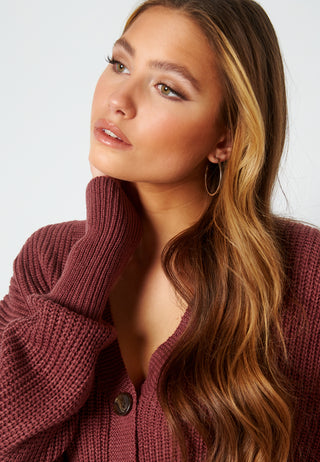 Vmlea LS V-Neck Cuff Cardigan