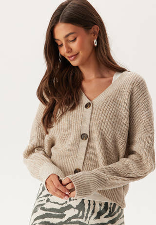Vmlea LS V-Neck Cuff Cardigan
