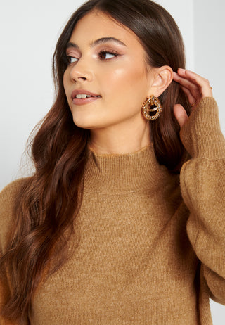 Lefile LS Highneck Dress