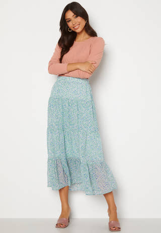 Minna AOP Ankle Skirt