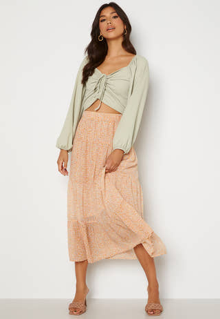 Minna AOP Ankle Skirt