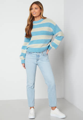 Newwine LS O-Neck Stripe