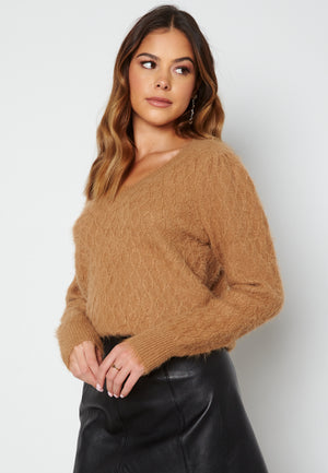 Poilu V-Neck Blouse