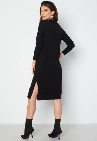Saba LS Collar Below Knee Dress