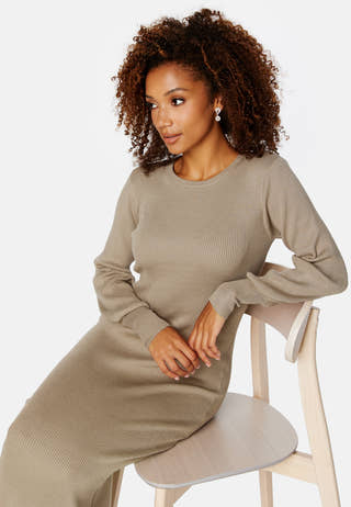 Valor LS O-Neck 7/8 Knit Dress