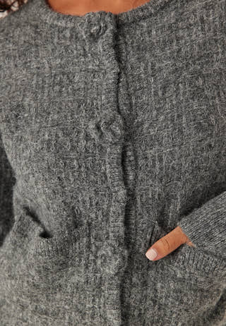 Vmblossom Ls O-neck Cardigan