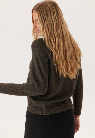 Vmboom Ls V-neck Button Cardig