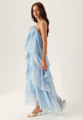 Vmdelilah Sl Halter Ruffle Dress